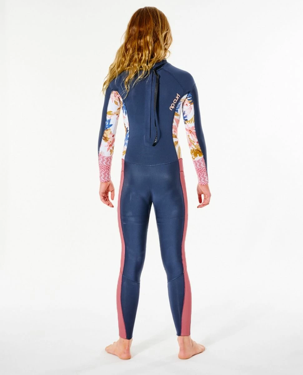 Rip Curl Dawn Patrol 5/3mm Junior Girls Winter Wetsuit - Slate Rose 4 Rip Curl Dawn Patrol 5/3mm Junior Girls Winter Wetsuit - Slate Rose - Image 2