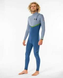 Rip Curl E Bomb Zip Free 3/2mm Wetsuit 2023 - Blue Grey -Mystic Sale 83998 wsmyrs 0131 1