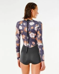 Rip Curl G-Bomb Long Sleeve Boyleg Springsuit 1mm Shorty - Washed Black -Mystic Sale 84035 wspycw 8264 2