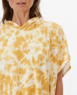 Rip Curl Classic Surf Womens Hooded Chaning Poncho - Mustard -Mystic Sale 99174 005wto 1041 5