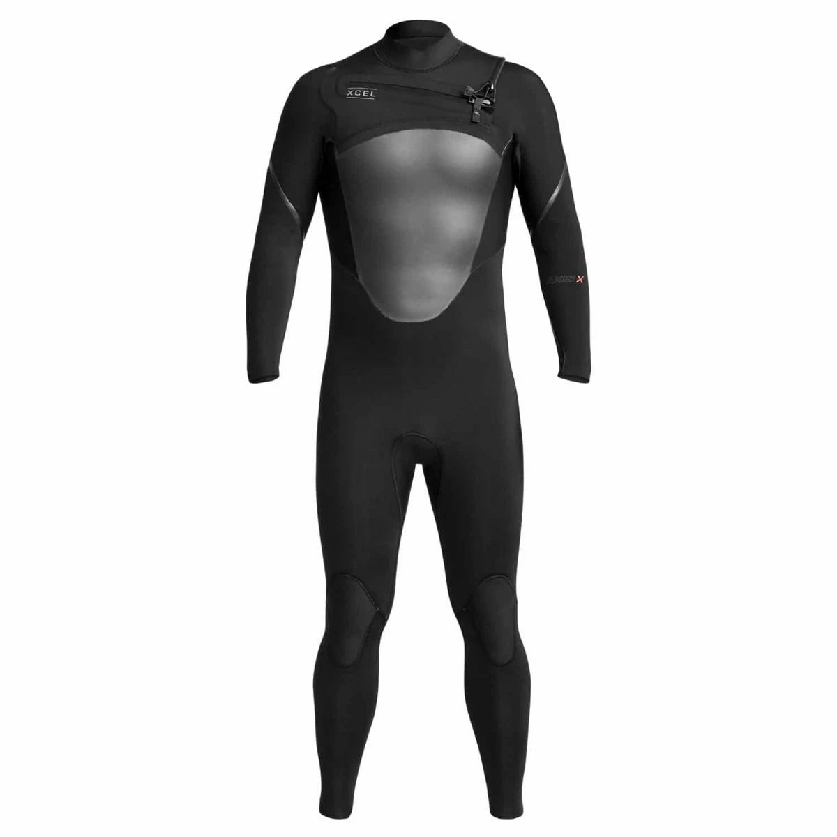 Xcel Axis X Mens 4/3mm Chest Zip Winter Wetsuit 2024 - Black 4 Xcel Axis X Mens 4/3mm Chest Zip Winter Wetsuit 2024 - Black - Image 2