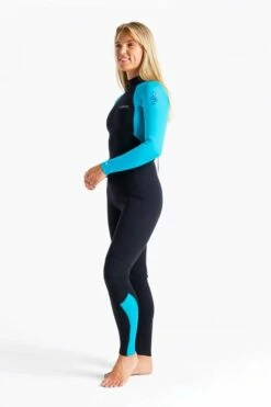 C Skins Womens Surflite GBS Back Zip 3/2mm Wetsuit - Black/Cyan/Azure 18 C Skins Womens Surflite GBS Back Zip 3/2mm Wetsuit - Black/Cyan/Azure -Mystic Sale b cskins womens surflite 3.2 gbs bz steamer wetsuit azure quarter 1 720x