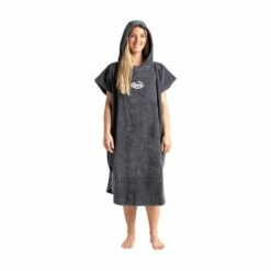 Robie Robes Original Short Sleeve Changing Towel - Steel Grey