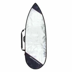 Ocean And Earth Barry Basic Shortboard Cover - Silver/Red