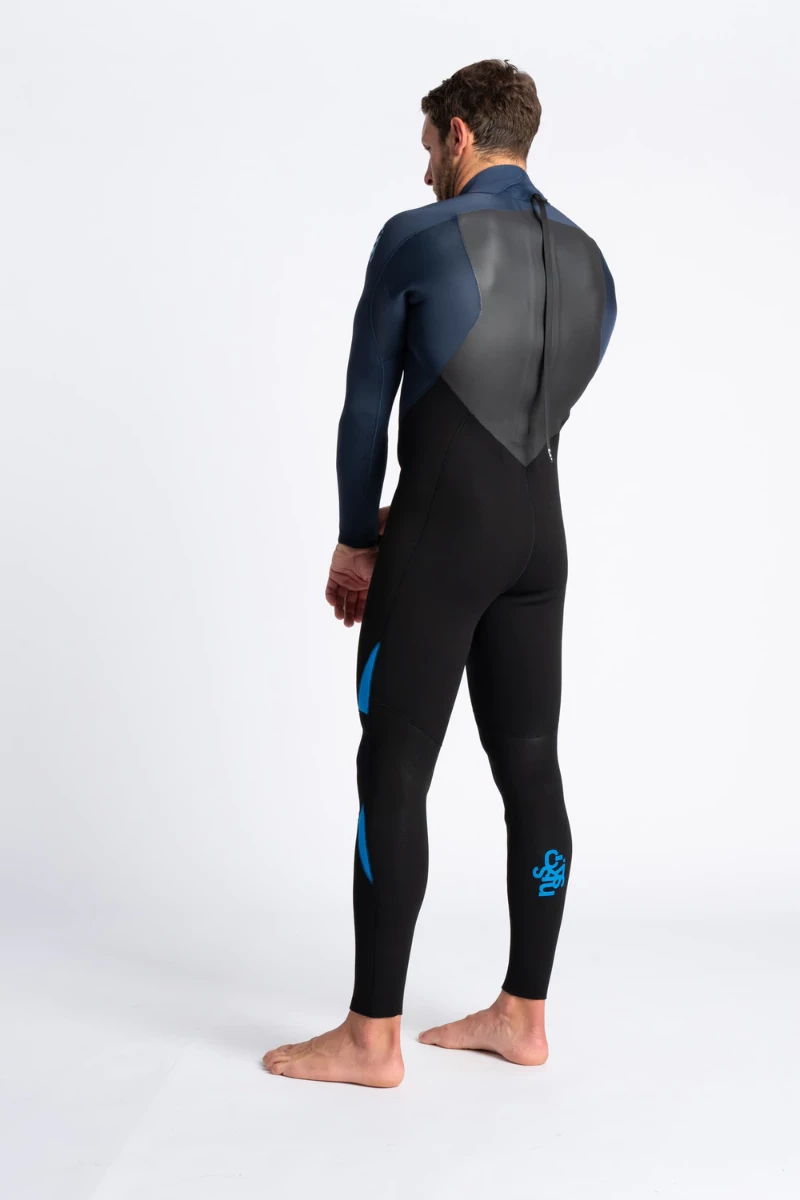 C Skins Legend 3/2mm Back Zip Wetsuit 2023 - Black/ Bluestone/ Cyan 4 C Skins Legend 3/2mm Back Zip Wetsuit 2023 - Black/ Bluestone/ Cyan - Image 2