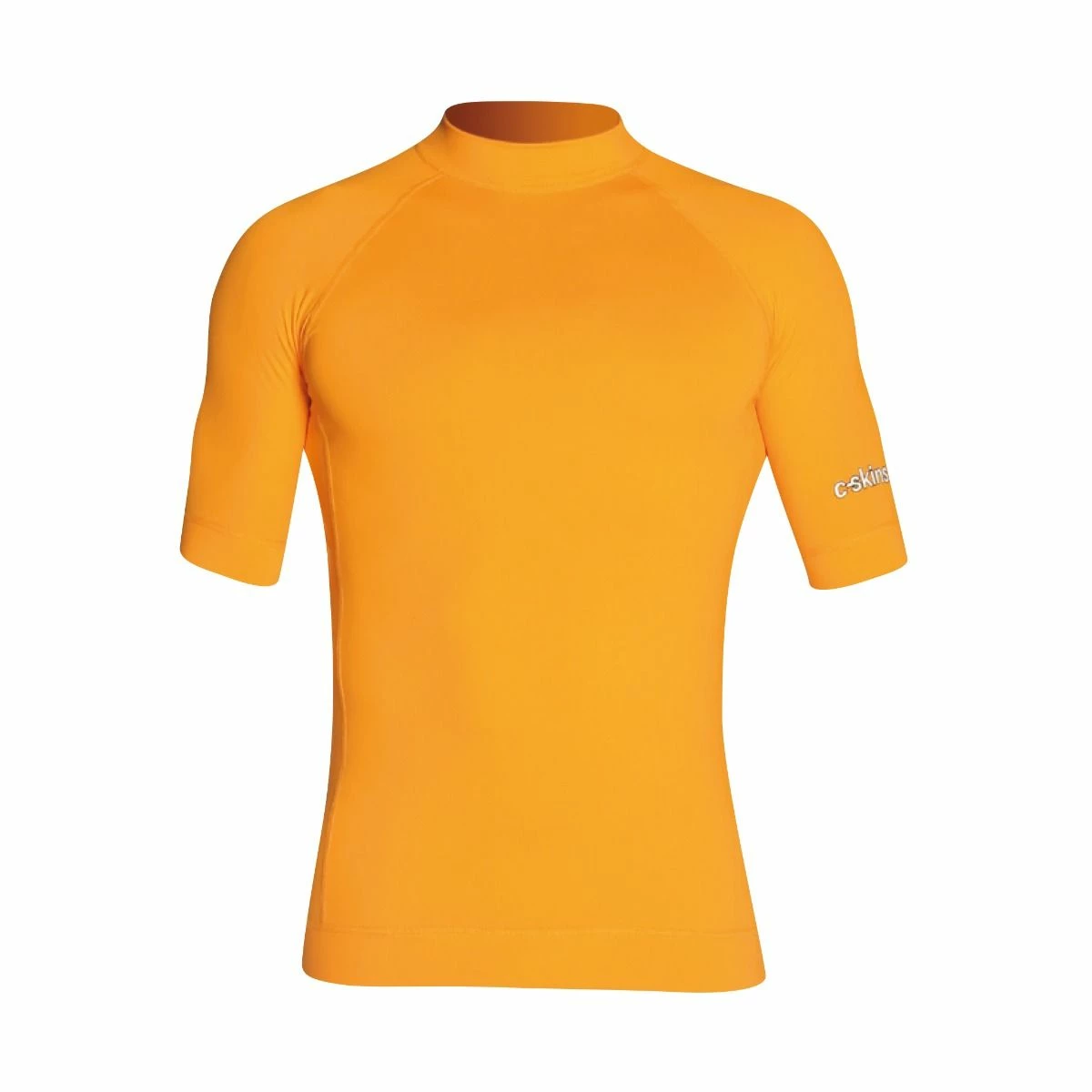 C Skins UV Mens Short Sleeve Blank Rash Vest - Flo Orange 3 C Skins UV Mens Short Sleeve Blank Rash Vest - Flo Orange