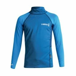 C Skins Rash X Junior Long Sleeve Vest - Indigo/ Blue