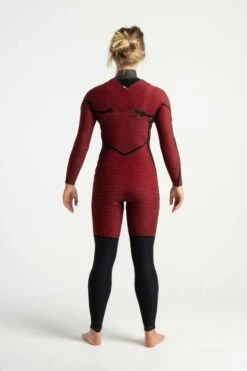 C Skins ReWired Womens 4/3mm Chest Zip Wetsuit 2023 - Black / Shadow -Mystic Sale c rwwcz internal 4 1 2