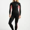 C Skins Surflite 3/2mm Back Zip Womens Wetsuit 2022 - Black / Rose