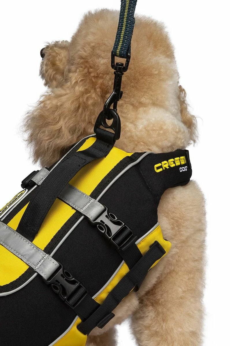 Cressi Dog Life Jacket - Black/Yellow 4 Cressi Dog Life Jacket - Black/Yellow - Image 2