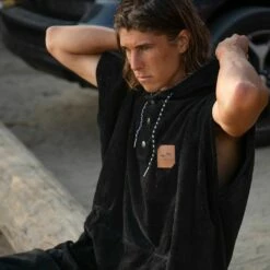 Slowtide The Digs Changing Poncho - Black -Mystic Sale digs poncho serena hood 1024x1024