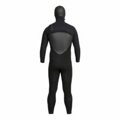 Xcel Drylock 6/5mm Mens Hooded Chest Zip Winter Wetsuit 2024 - Black -Mystic Sale drylock hooded back