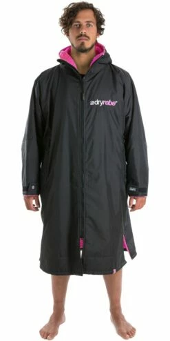 Dryrobe Advance Long Sleeve - Black / Pink