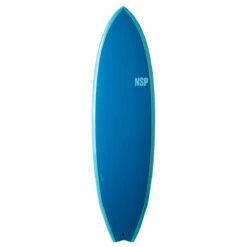 NSP Elements 7'2" Fish Surfboard - Ocean Blue