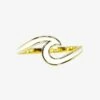 Pura Vida Enamel Wave Ring - Gold -Mystic Sale enamel wave ring 2 800x800 crop center