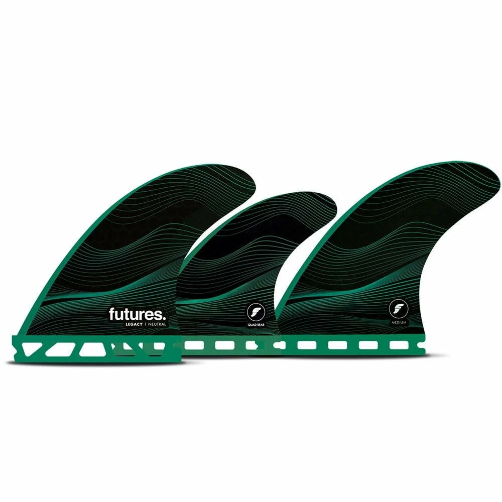 Futures F6 Legacy Honeycomb Tri-Quad Fins - Black 3 Futures F6 Legacy Honeycomb Tri-Quad Fins - Black