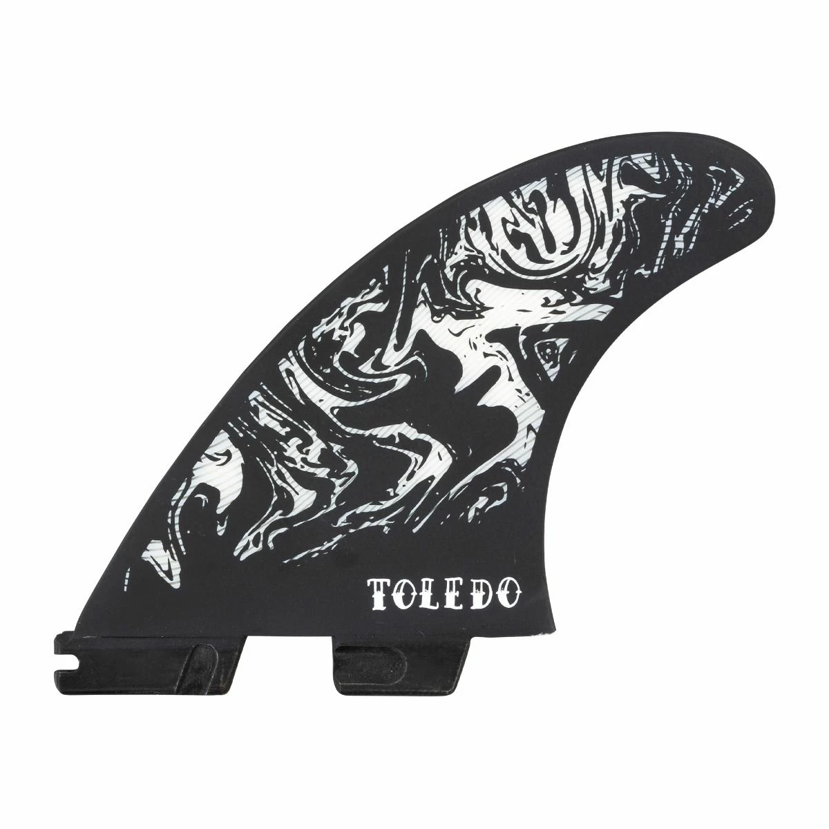 FCS II Filipe Toledo PC Thruster Fins - Black/White 4 FCS II Filipe Toledo PC Thruster Fins - Black/White - Image 2