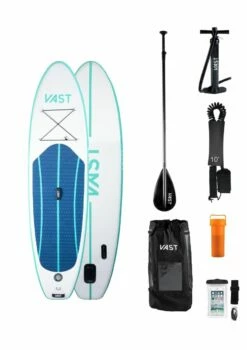 Vast 9'8" Eclipse Sport Allround ISUP Package - White/Aqua