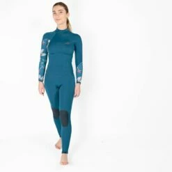 Sooruz DIVINE 4/3mm Womens Back Zip Winter Wetsuit 2023 - Blue Duck -Mystic Sale fullsuit divine 43mm oysterprene back zip 2
