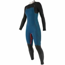 Sooruz DIVINE 4/3mm Womens Back Zip Winter Wetsuit 2023 - Blue Duck -Mystic Sale fullsuit divine 43mm oysterprene back zip 4