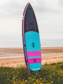 Hurley ApexTour Miami Neon 10' 8" Inflatable Paddleboard Set -Mystic Sale hurley apextour miami neon lifestyle 1 650x867 1