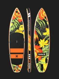 Hurley ApexTour Midnight Tropics 10' 8" Inflatable Paddleboard Set -Mystic Sale hurley apextour midnight tropics paddleboard new 1 650x867 1