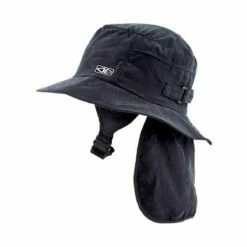 Ocean & Earth Indo Surf Hat Stiff Peak - Black