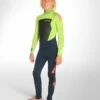 C-Skins Legend 4/3mm Youth Back Zip Wetsuit 2024 - Ink Blue -Mystic Sale junior legend 4x3 bz steamer inkblue limeflo red front