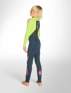 C-Skins Legend 4/3mm Youth Back Zip Wetsuit 2024 - Ink Blue -Mystic Sale junior legend 4x3 bz steamer inkblue limeflo red quarter1