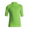 C Skins UV Junior Short Sleeve Blank Rash Vest - Flo Green -Mystic Sale kids blank rash vest