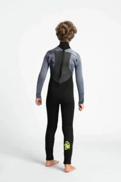 C Skins Legend 5/4/3mm Junior Back Zip Wetsuit 2024 - Black/Tie Dye -Mystic Sale kidslegend54stmrbzblktiedye back 1500x1500