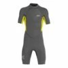 Xcel Axis 2mm Youth Short Sleeve Short Wetsuit 2023 - Graphite Lemon 1 Xcel Axis 2mm Youth Short Sleeve Short Wetsuit 2023 - Graphite Lemon -Mystic Sale kn210ax2 gla f web 768x768 1
