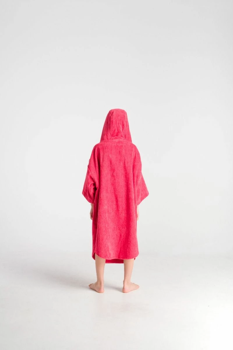 Robie Robes Original Junior Long Sleeve Changing Robe - Coral 4 Robie Robes Original Junior Long Sleeve Changing Robe - Coral - Image 2