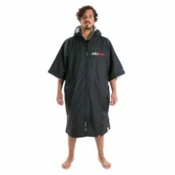 Dryrobe Advance Short Sleeve - Black / Grey - Extra Large