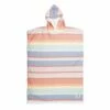 Ocean And Earth Youth Sunkissed Hooded Poncho - Pastel Stripe -Mystic Sale ladies sunkissed hooded poncho pastel stripe 1