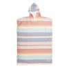 Ocean & Earth Sun Kissed Womens Hooded Poncho – Pastel Stripe