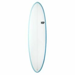 NSP Magnet 7ft 6 PU Surfboard - White/Blue