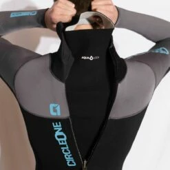Circle One Icon 5/4/3mm GBS Back Zip Winter Wetsuit - Grey -Mystic Sale mens winter wetsuit 54mm gbs icon back zip full length aqualock action scaled 1