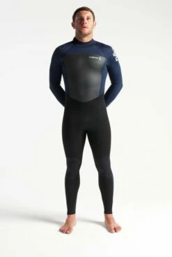 C-Skin Legend 5/3mm Back Zip Wetsuit 2024 - Black / Slate Navy