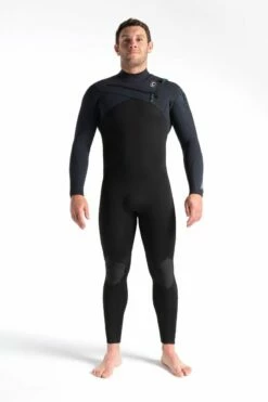 C Skins ReWired 4/3mm Chest Zip Wetsuit 2024 - Anthracite/Black