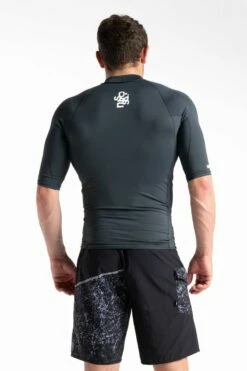 C Skins UV Basics Mens Short Sleeve Rash Vest - Anthracite -Mystic Sale mens uvskins basics ss anthracite back