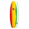 Ocean & Earth 5ft 6 MR Ezi Rider Twin Fin Foam Surfboard - Rasta -Mystic Sale mr ezi rider twin fin softboard rasta 3 3