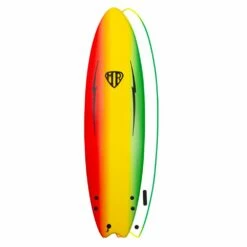 Ocean & Earth 5ft 6 MR Ezi Rider Twin Fin Foam Surfboard - Rasta