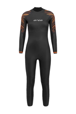 Orca Vitalis Thermal Womens Openwater Wetsuit 2023 - Black/Orange