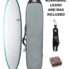 NSP Elements 7ft 6 Surfboard Package - Green -Mystic Sale nsp 7ft6element package deal green
