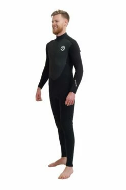 OA Hype 4/3mm Mens Back Zip Wetsuit 2024 - Black -Mystic Sale oa hype mens2