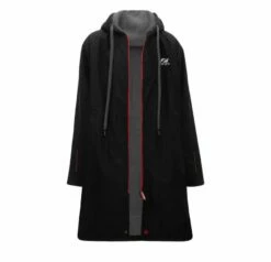 Zone3 Junior Polar Fleece Parka Changing Robe - Black -Mystic Sale parka1