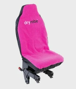 Dryrobe Water-Repellent Single Car Seat Cover - Black/Pink