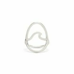 Pura Vida Silver Large Wave Ring