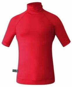 C Skins UV Junior Short Sleeve Youth Rash Vest - Red